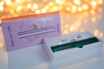 Reachargeable hair comb (Mobile Heat Comb)